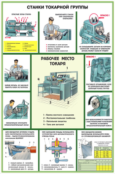 ПС08 Безопасность труда при металлообработке (пластик, А2, 5 листов) - Плакаты - Безопасность труда - ohrana.inoy.org